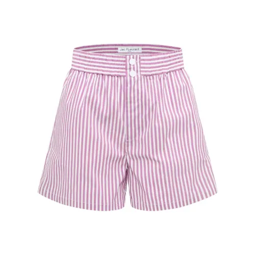 JAC FLEURANT Повседневные шорты Женские Фиолетовые