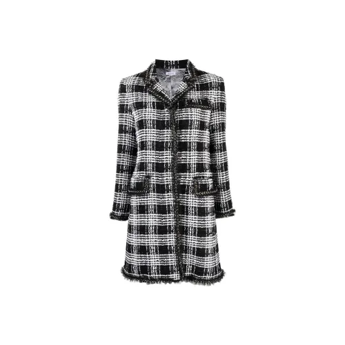THOM BROWNE Черное Женское Длинное Платье с Рукавами