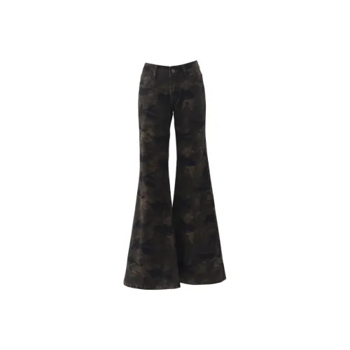 Bamboo Twill Damask и Silk Record Джинсы Женские