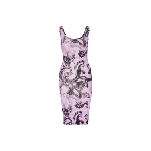 VERSACE JEANS COUTURE Без рукавов Платье Женское Фиолетовое