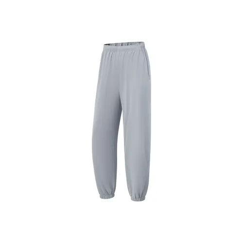 LINING Fitness Series Вязаные Спортивные Штаны Женские Серые