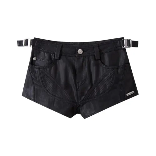 FACEON LAB Повседневные шорты Женские Черные