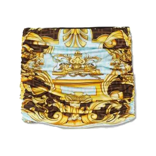 VERSACE Многоцветные Женские Повседневные Короткие Юбки