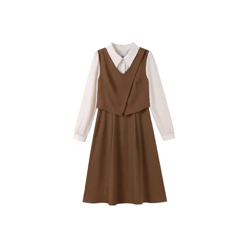 Luxury Long Sleeved Dress Women's