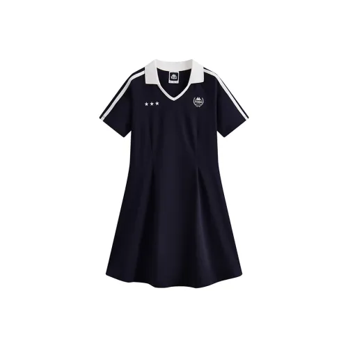 KAPPA 1916 Series Короткий рукав Платье Женское Полуночный синий
