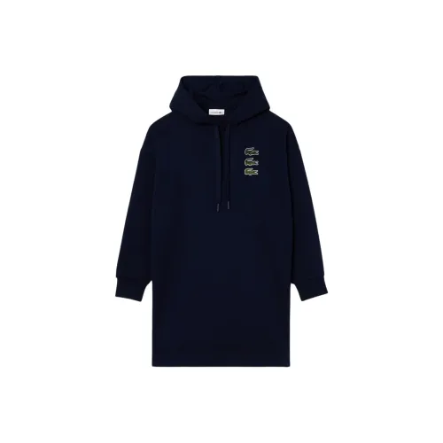 LACOSTE Морской синий Женские Длинные Рукава Платья