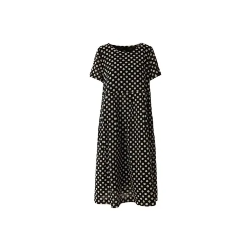 AUM Black Женские Короткие Платья с Рукавами