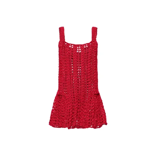JW Anderson Женские Слиплатья Красного Цвета