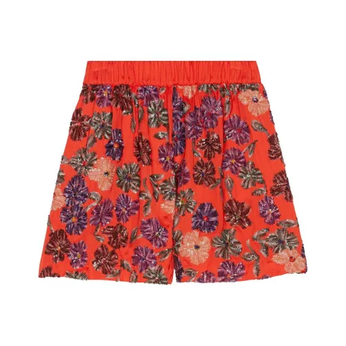 Maje Повседневные шорты женские кораллового цвета