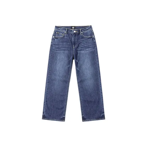 Lee совместный модель SS25 Джинсы Женские Средне-темно-синий