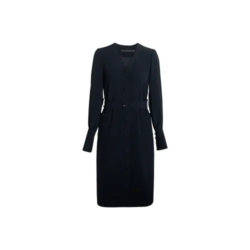 ROEYSHOUSE Длинное платье с длинными рукавами женское черное