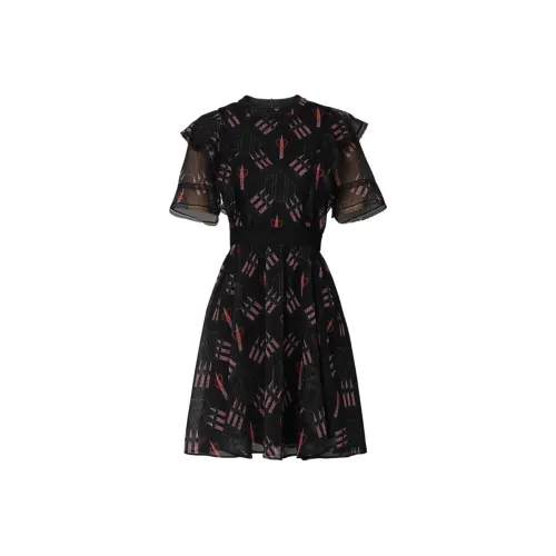 Duffy fashion Цвет изображения Женские Короткие Платья с Рукавами
