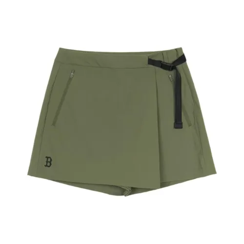 Mlb Base Logo Повседневные шорты Женские Зеленые