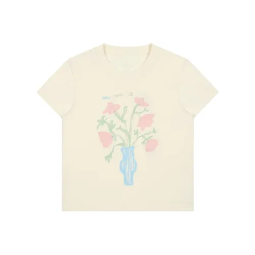 MostwantedLab Кремово-белые Женские Футболки