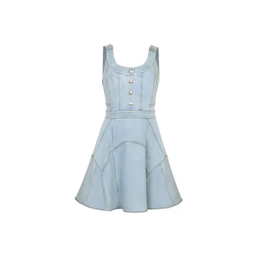 AIVEI Светло-синие женские платья без рукавов