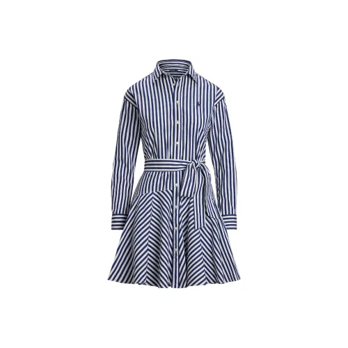 Ralph Lauren Blue Женские Длинные Рукава Платья