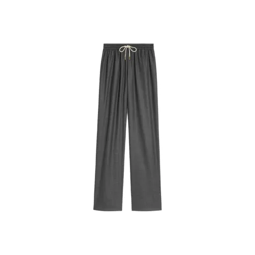 CELINE Вязаные спортивные брюки женские серо-черные