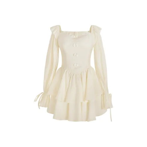 Кролик Nap Длинный рукавное платье женское