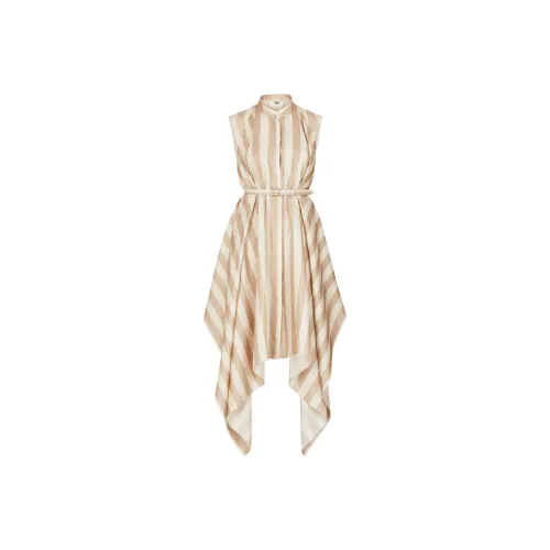 FENDI SS24 Sleeveless Dress Women's Beige