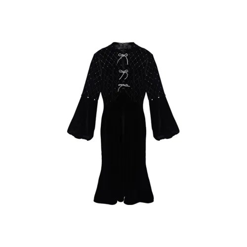 JINYE ORIENTAL Повседневный Длинный Юбка Женские Черный