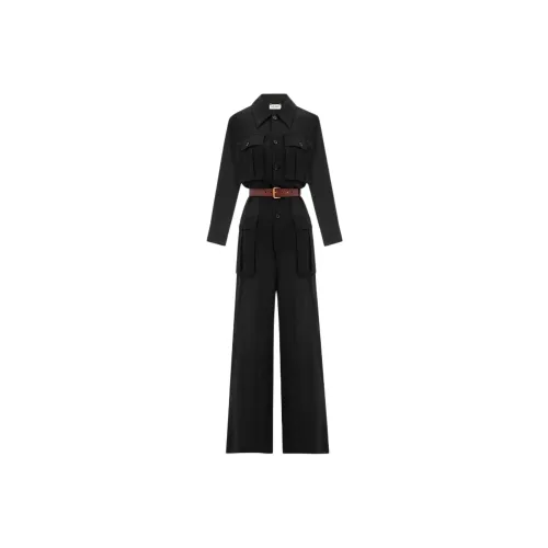 SAINT LAURENT Черные Женские Комбинезоны