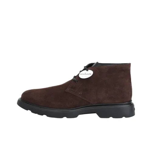 HOGAN H393 Ботильоны 3 см Мужской Коричневый