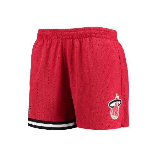 NBA x MITCHELL NESS Miami Heat Повседневные шорты Женские Красные