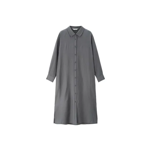 Giordano Длинное платье с длинными рукавами женское