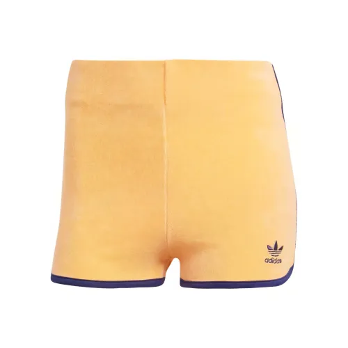 Adidas Originals Махровые шорты Повседневные шорты Женские Светло-оранжевый Желтый