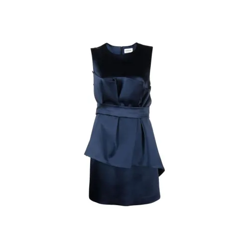PAROSH Без рукавов Платье Женское Синее