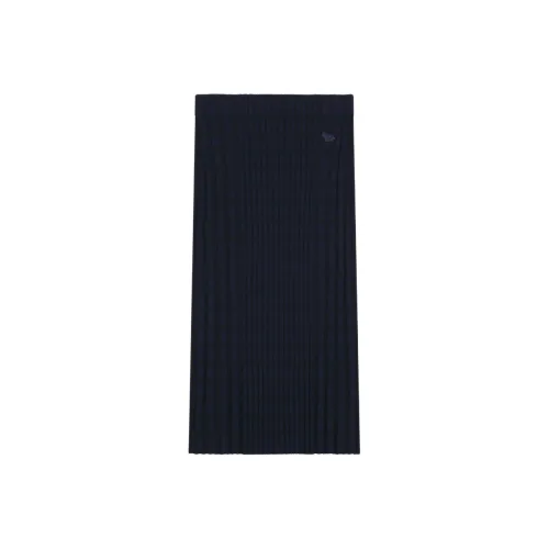 Maison Kitsune FW24 KNIT Длинная Юбка Женская Синяя