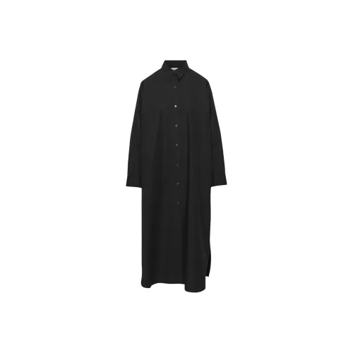ARITZIA WILFRED Islington Poplin Платье Длинное с длинными рукавами Платье Женское Черное