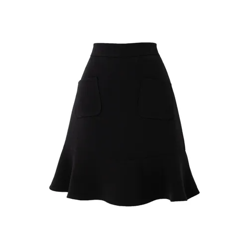SOON FLOWER Повседневные короткие юбки Весна Женские Черный