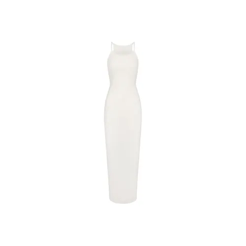 SKIMS SS24 Cotton Ribbed Long CAMI Dress Slip Dress Women's Marble Marble