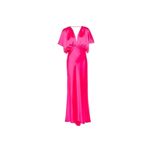 PINKO SS24 Sleeveless Dress Women's Hot Pink