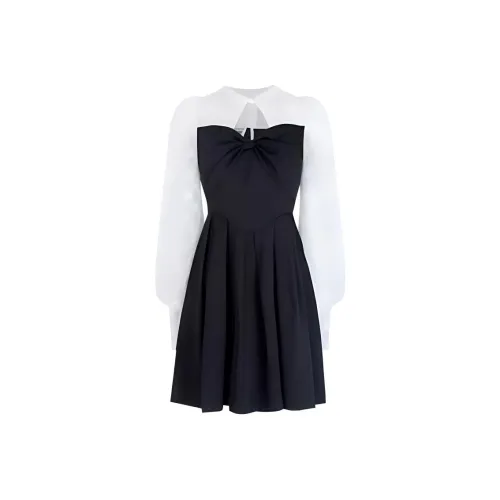 JORYAweekend Длинное платье с длинными рукавами женское черное