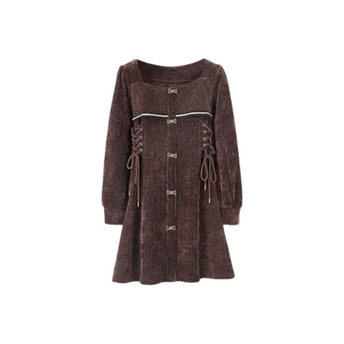 KEAB Длинное платье с длинными рукавами женское