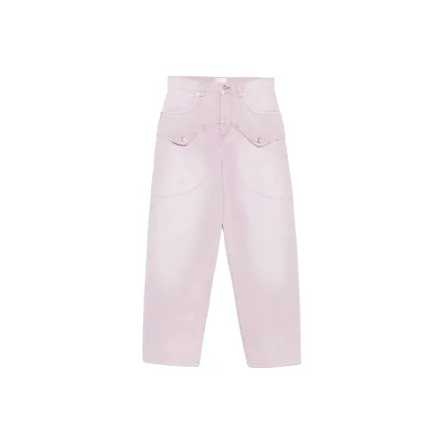 ISABEL MARANT Светло-розовые Женские Джинсы