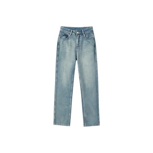 EICHITOO Джинсы Женские Деним Синий