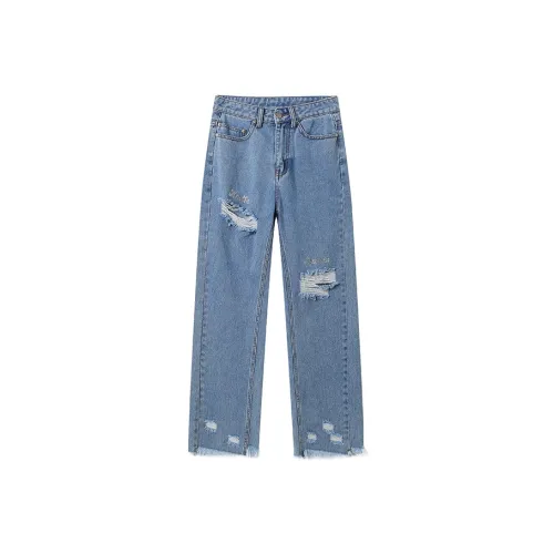 ANDREA MARTIN Синие Женские Джинсы