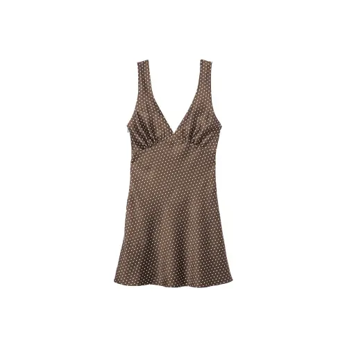 Victoria's Secret Розовый BY FRANKIES BIKINIS SPRINGTIME Сатиновое Платье CD Без рукавов Платье Женское Серое