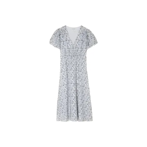 CLUB MONACO Короткий рукав Платье Женское Черно-белое