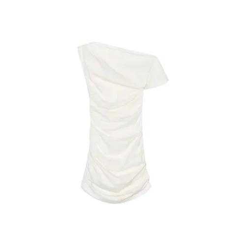 ZARA ZW Series Короткий рукав Платье Женское Натуральный белый