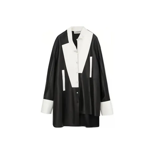 LOEWE Черное Женское Длинное Платье с Рукавами