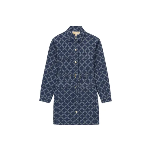 Michael Kors Blue Женские Длинные Рукава Платья