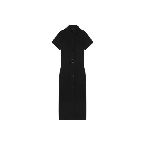 CLUB MONACO Короткий рукав Платье Женское Черное