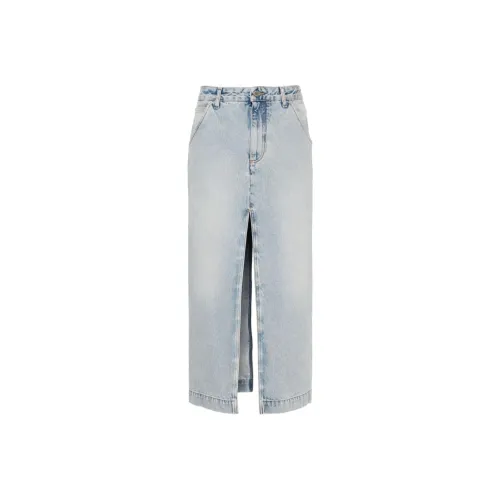 DARKPARK Denim Long Skirt Women's Blue
