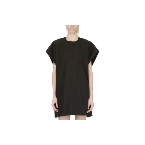 RICK OWENS Black Женские Короткие Платья с Рукавами
