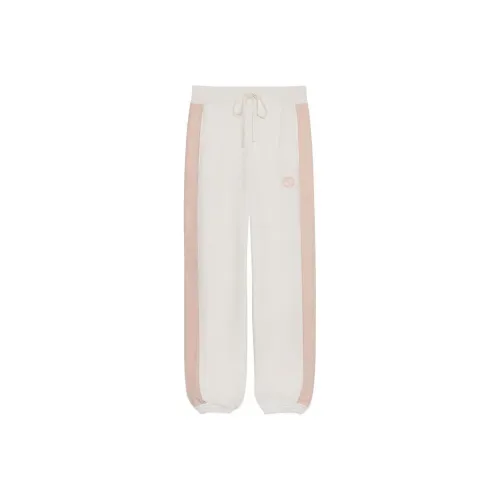 GUCCI Вязаные спортивные брюки женские цвет экрю