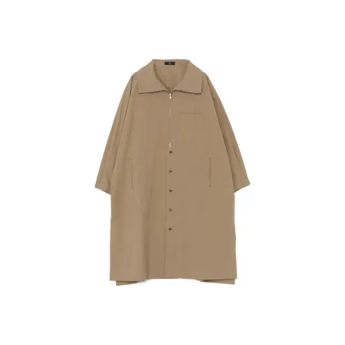 Yohji Yamamoto Коричневый Женские Длинные Платья с Длинными Рукавами